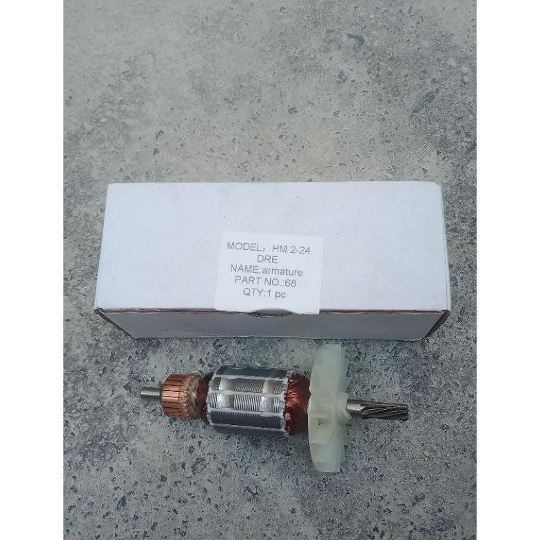 Premium (Ready) Armature Hm2-24Dre For Bitec Angker Mesin Bor Bitec