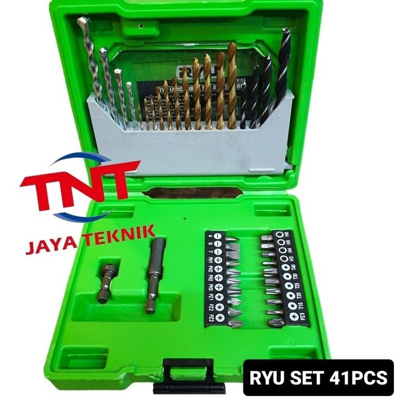 Premium (Ready) Ryu Mata Bor Set Besi Kayu Beton 41 Pcs / Matabor Set Ryu Kayu Besi Beton 41Pcs / Ma