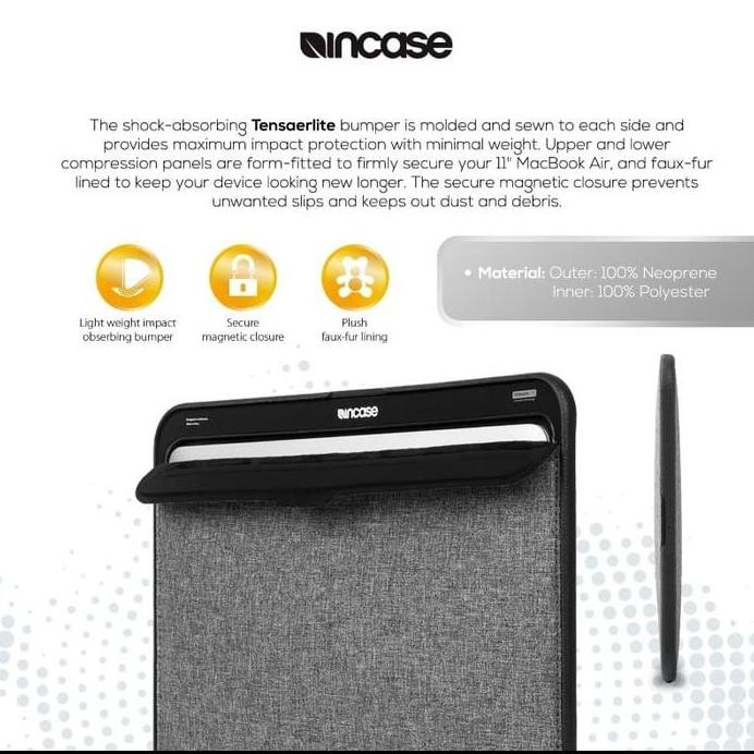 ready Incase Icon Sleeve  for Macbook Air 11 Inch (CL60655) Tas Laptop | Tas Macbook Air 11 Inch | s