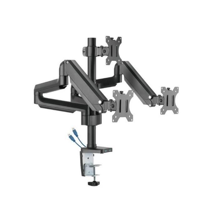 ready Bracket Monitor Gas Spring OXIMUS P300 USB | Triple Monitor LCD LED