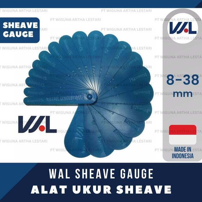 new  Sheave Gauge WAL dia. 8-38 mm , 19 bilah