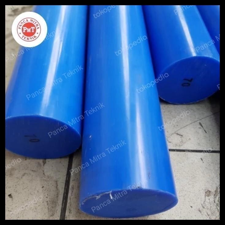 TERBARU NYLON BIRU BATANGAN 40MM X 50CM / NYLON PE ROD BIRU BATANGAN 