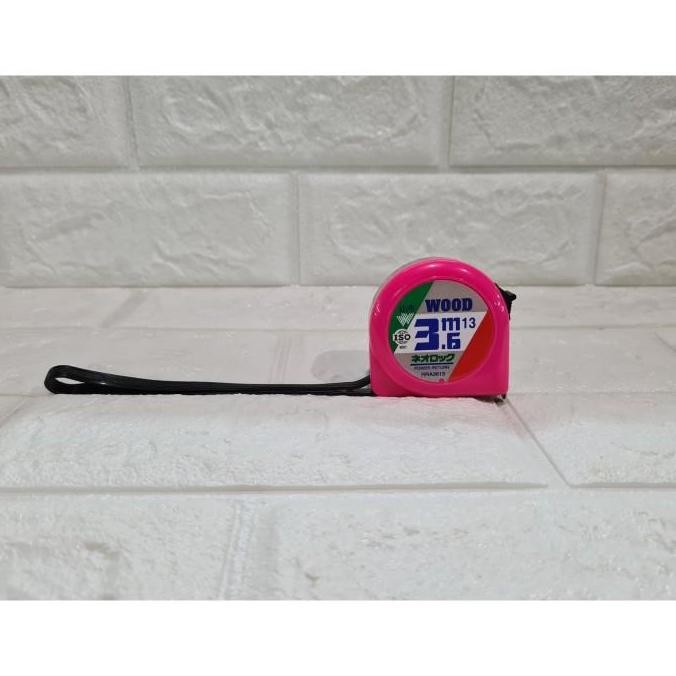 new  Meteran / Roll Meter Merk WOOD 3,6 Meter