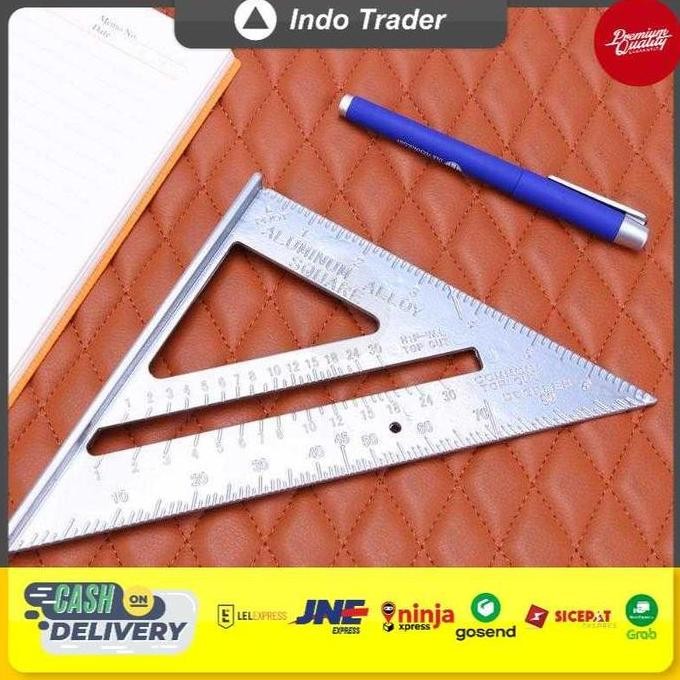 

new !!! Mistar Siku Almunium Penggaris Tukang 90 Derajat Alat Bantu Ukur Sudut