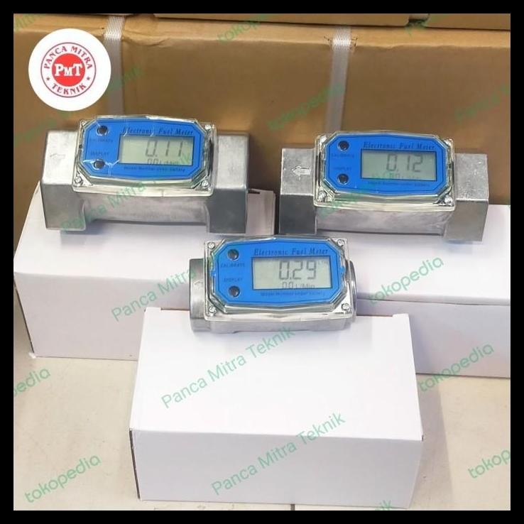 TERBARU FLOWMETER 2" INCH DISPLAY LCD DIGITAL / FLOWMETER DIGITAL TUBING