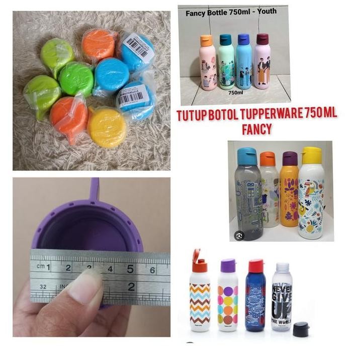 new  sparepart//tutup botol tupperware 750ml fancy