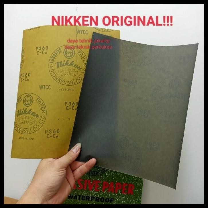 DISKON AMPLAS NIKKEN ECERAN #1500 / AMPLAS NIKKEN WATERPROOF JAPAN ORIGINAL 