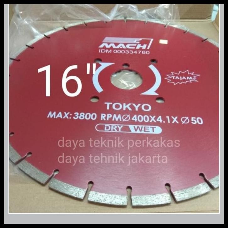 

DISKON DIAMOND WHEEL TOKYO 16" / PISAU CUTTER TOKYO POTONG ASPAL 16" !!!!!