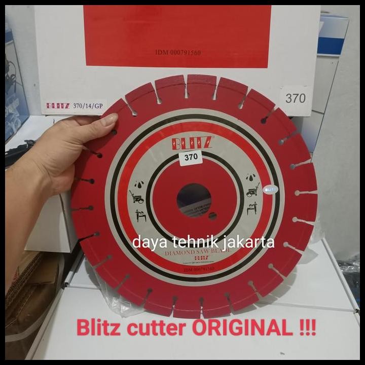 

TERBARU CUTTER BLITZ 14" 370 / DIAMOND WHEEL BLITZ 14" / PISAU POTONG ASPAL 14 !