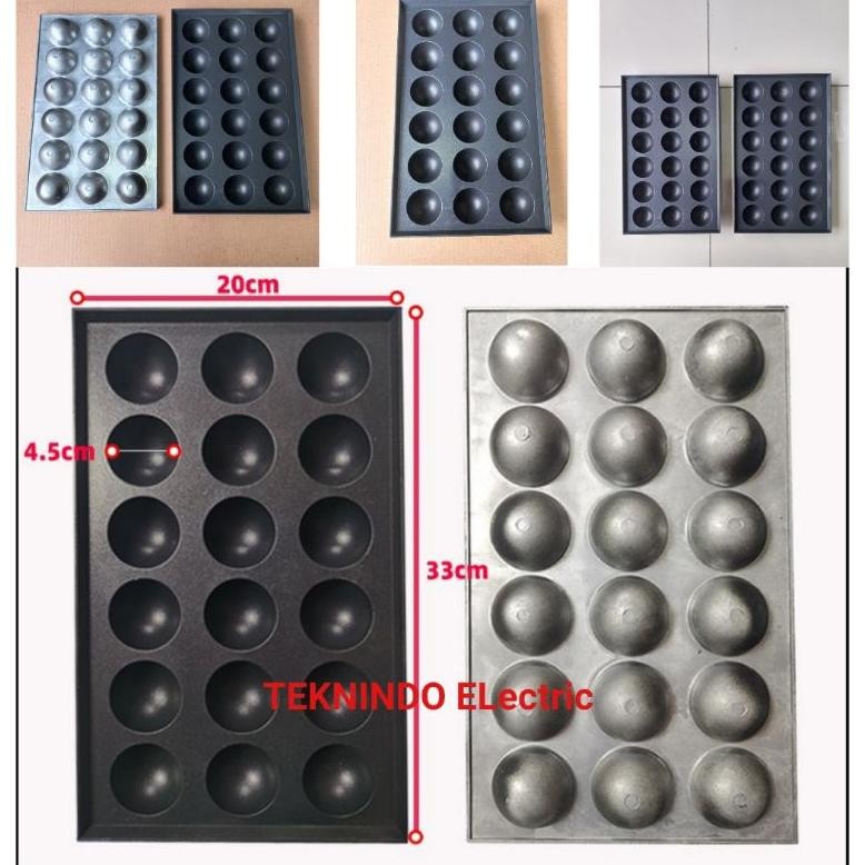 cetakan takoyaki 18 lubang 33x20cm DiM