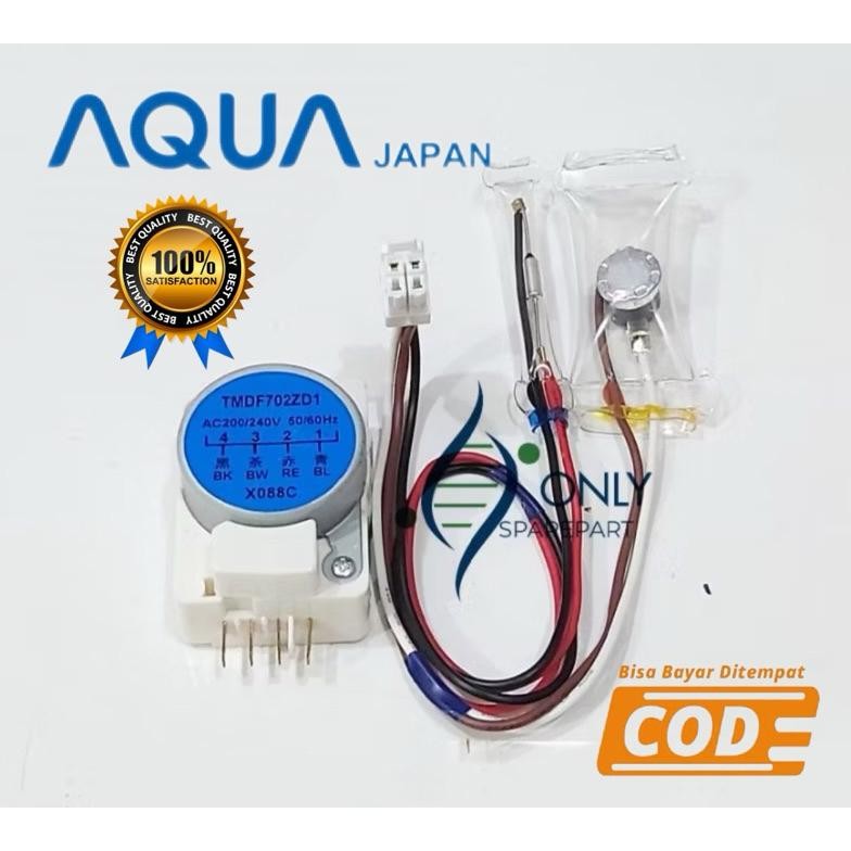 Timer Defrost Bimetal fuse kulkas AQUA 2 pintu 1 Set / Timer Kulkas AQUA 2 Pintu DiM