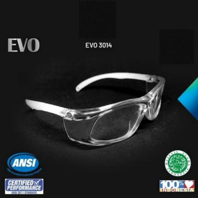 KACAMATA TRANSPARAN - KACAMATA BENING - EVO 3014 DiM