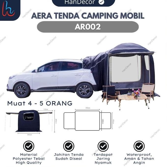 TENDA MOBIL CAMPING CAMPERVAN | TENDA BELAKANG MOBIL AR002 WATEROOF