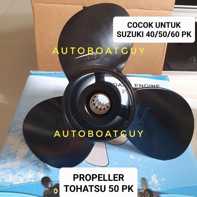 Propeller / Baling / Kipas Mesin Tempel Tohatsu 50 Pk Suzuki 40 - 60 Co