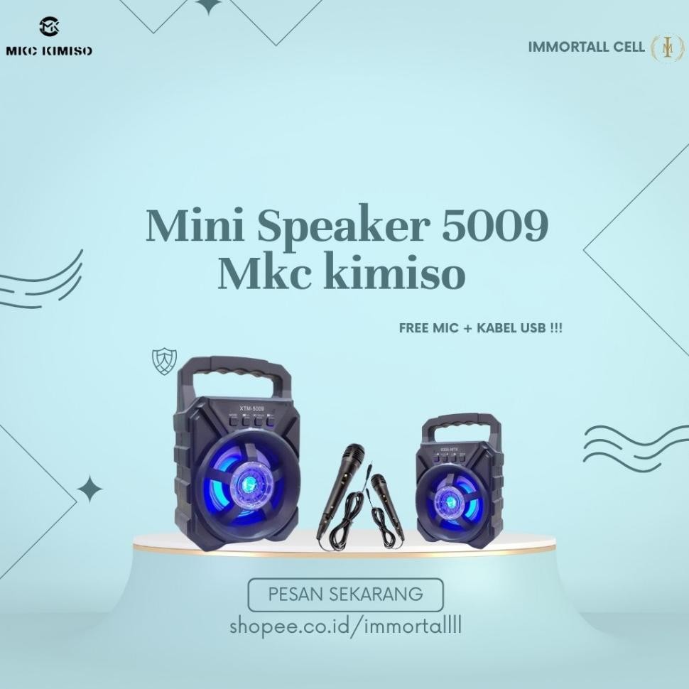 speaker bluetoot portable MKC-5009 free mic, IMMORTALL CELL DiM