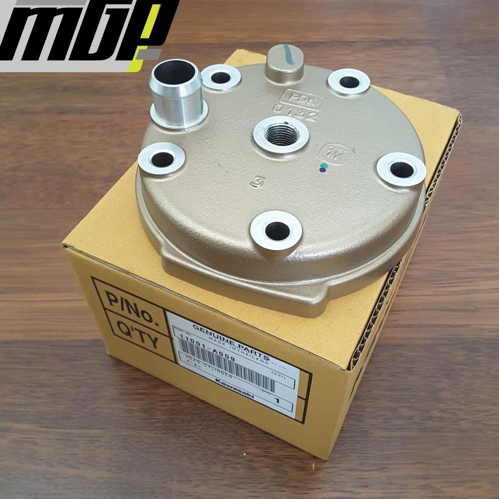 CYLINDER HEAD BLOK PDK GOLD HEAD KOP NINJA 150 RR OLD NEW PDK GOLD EMAS ASLI ORINAL KASAKI 11001-A00