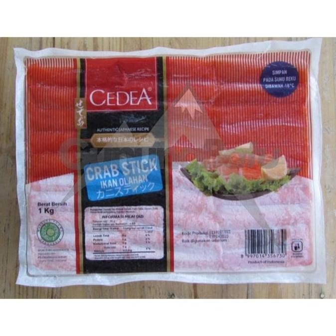 

Cedea Crab Stick 1 Kg - Stik Ikan Rasa Kepiting Untuk Steamboat
