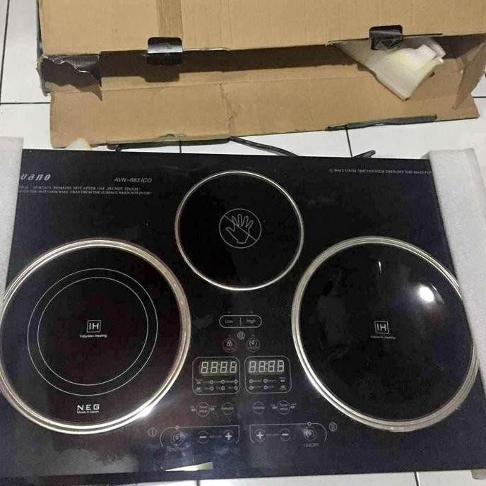 KOMPOR LISTRIK / INDUKSI TANAM 3 TUNGKU ALVANO High Quality