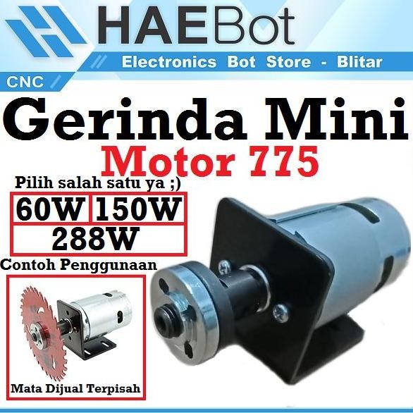 Set Dinamo Gerinda Mini 775 DC Motor DIY Bor RPM Tinggi 150W-288W