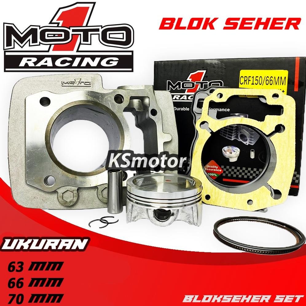 BLOK SEHER BOREUP CRF150 63,66,70  MOTO 1