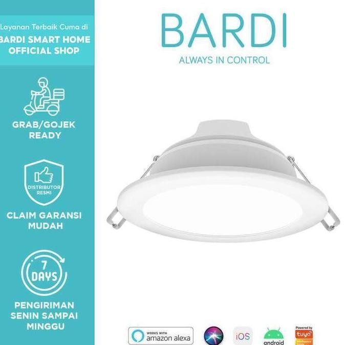 Lampu BARDI Smart Beacon Panel Downlight 14W RGBWW Lampu LED Bluetooth