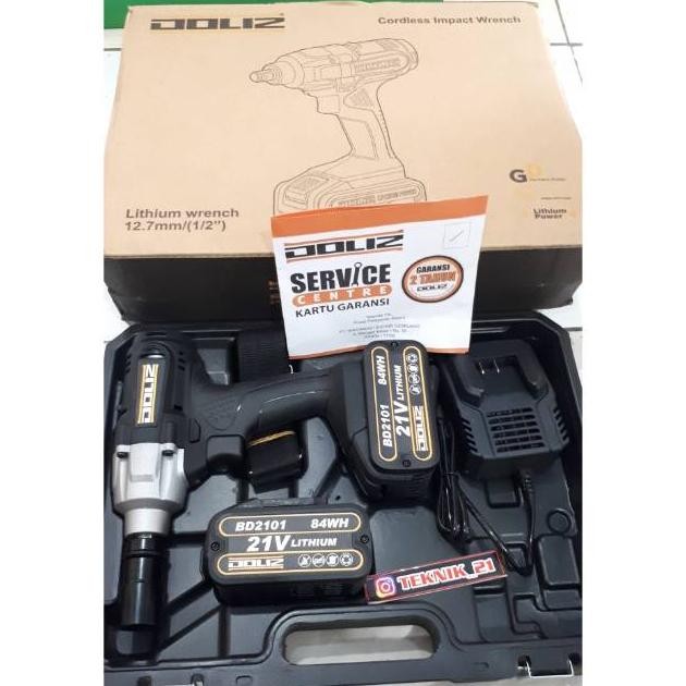 CORDLESS IMPACT WRENCH DOLIZ 21 VOLT IMPACT DOLIZ BATTEREY IMPACT DOLIZ MODEL CAS