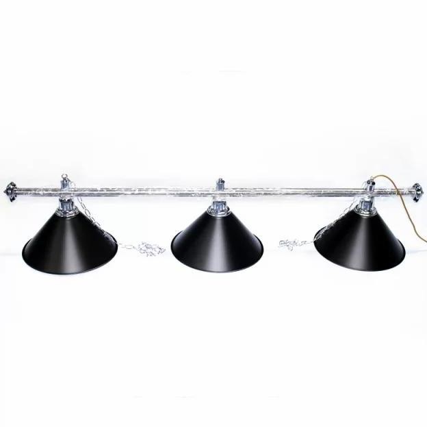 Lampu Meja Billiard 3 Kap - Black - Pool Table Light 3 Cup Biliar Lamp Co