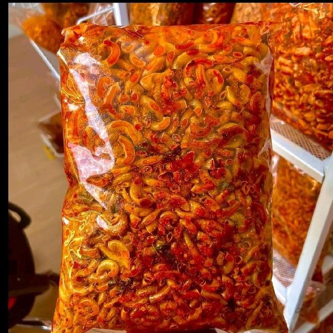 

Makaroni Cikruh 500Gram Pedas Daun Jeruk Snack Camilan Crispy Makaroni Makanan Food Cemilan