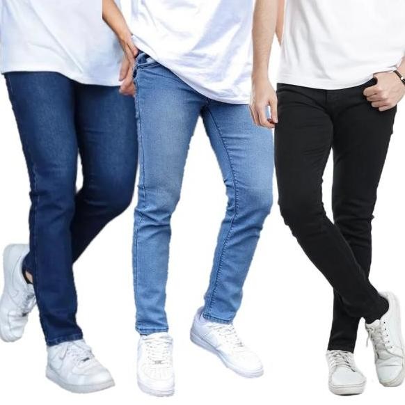 

Celana Jeans Pensil Pria Slim Fit Stretch | Celana Denim Cowok Kekinian