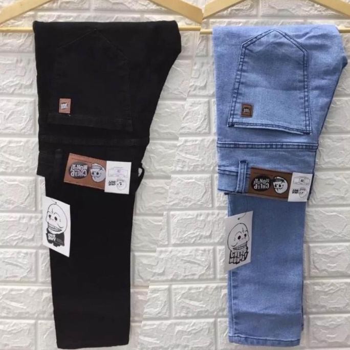 

Celana Jeans Pria Slim Fit Model Pensil | Denim Stretch Kekinian Cowok