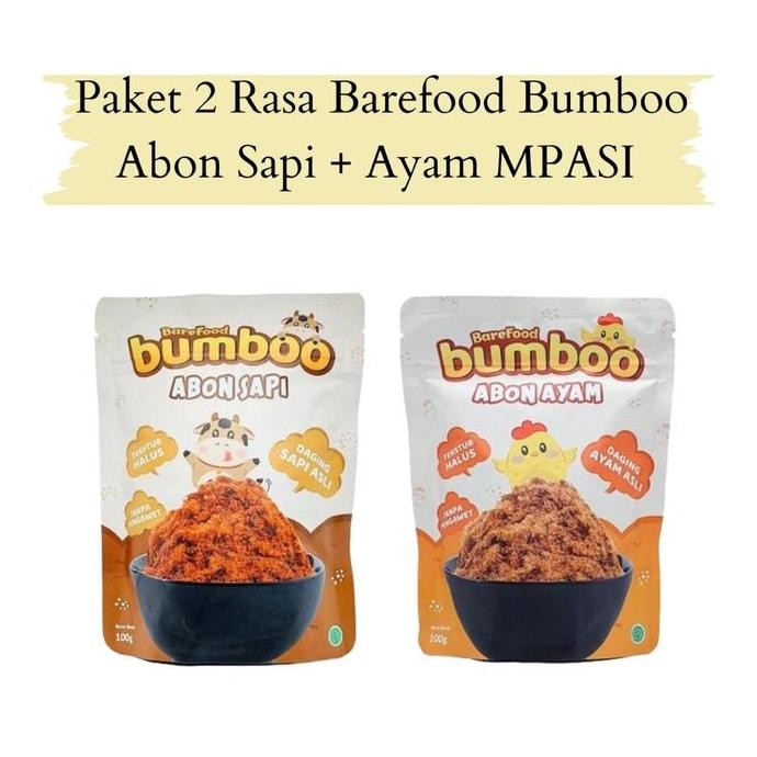 

Paket Barefood Bumboo Abon 2Rasa Abon Sapi Ayam MPASI TB