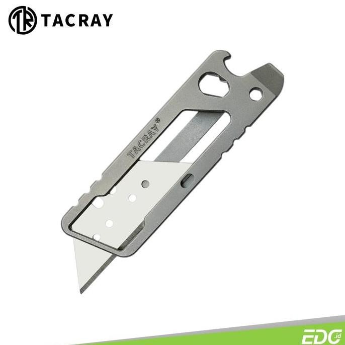 

Cutter Tacray Utility Knife Titanium Retractable Replaceable Blade Perkakas Alat Pisau Potong Survival Camping Tools Tr-Mgd-2201 Co