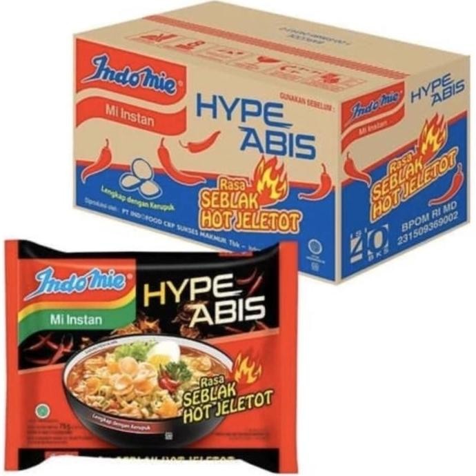

Indomie Instan Hypeabis Rasa Seblak Jeletot [1 Ctn isi 40 Bks]