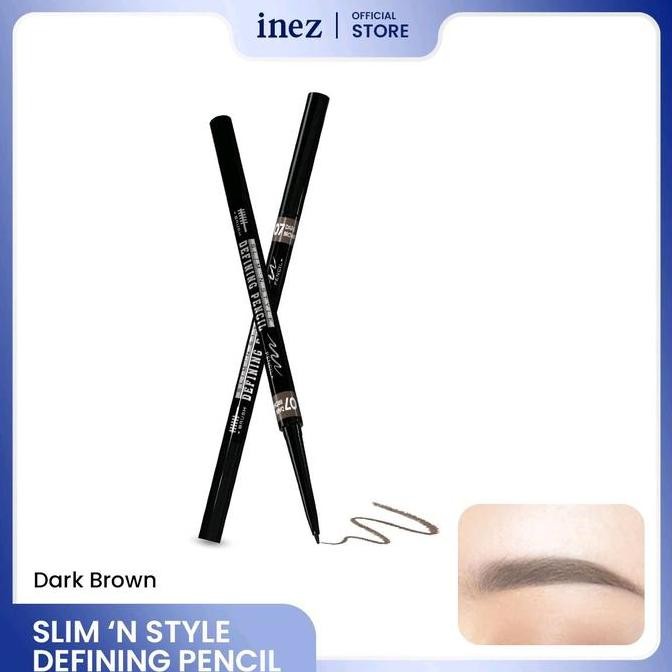 

Inez Pensil Alis Eyebrow Slim N' Style Defining Pencil Cokelat