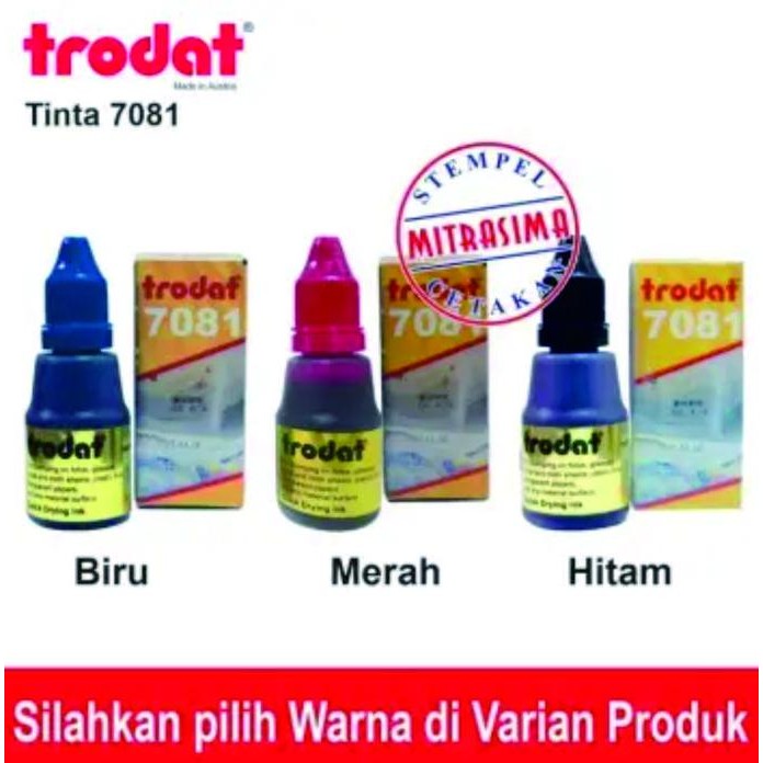 

Tinta Stempel Permanen Trodat 7081 25 Ml New Stok