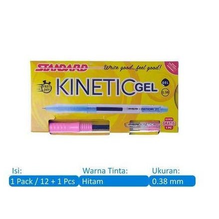 

Standard Kinetic Gel Black Pack Isi 12+1 New Stok