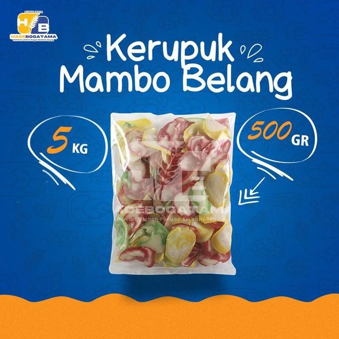 

Kerupuk Mambo Belang 5 Kg (BALL) Kerupuk Seblak / Kerupuk Mentah / Ker