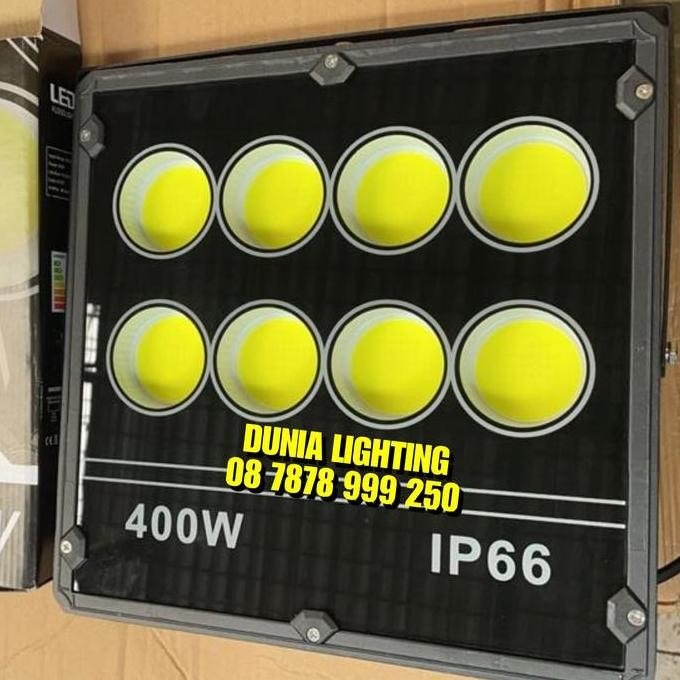 LAMPU SOROT COB 400W PUTIH KUNING FLOOD LIGHT LED 400WATT 400 WATT