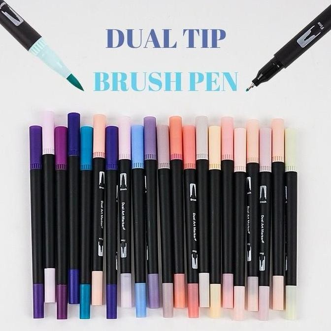

Hz Spidol Warna Set 12/36/60/80/100/120 Spidol Brush Pen 2 Tips Spidol Set Marker Drawing Pen At01 New Stok