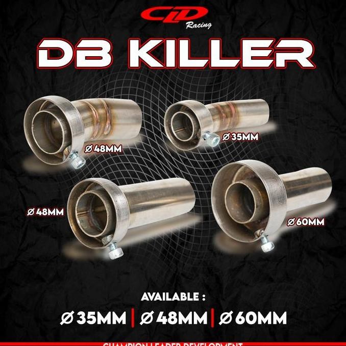 Db Killer Knalpot Cld Racing Lurus Bengkok Diameter 35, 48, 60