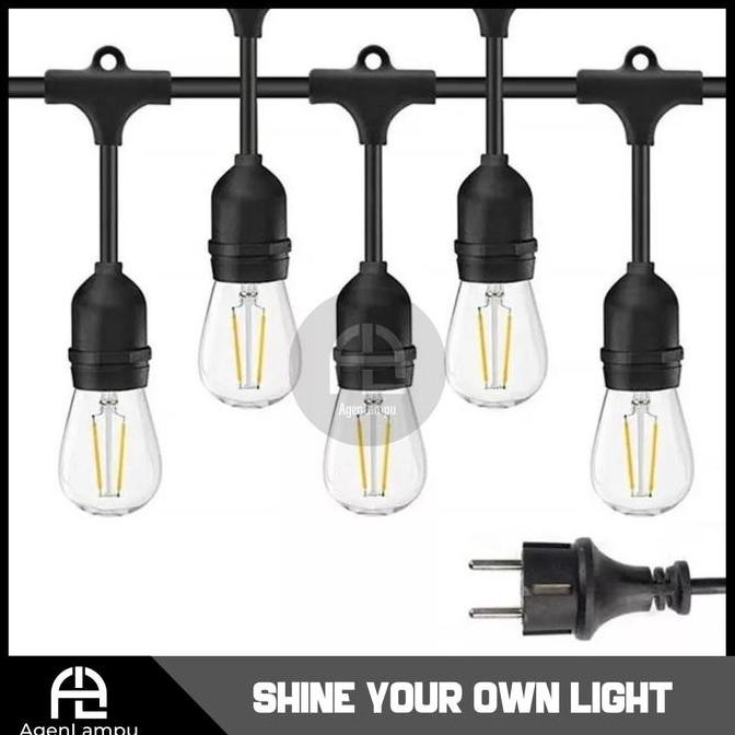 KABEL FITTING GANTUNG/LAMPU CAFE DEKORASI/KABEL LAMPU KAFE OUTDOOR