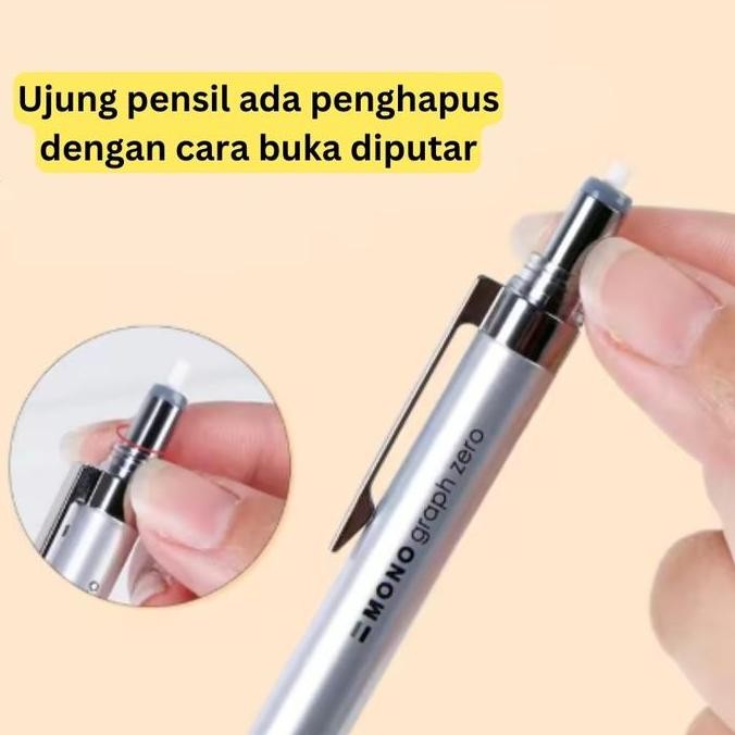 

Pensil Mekanik Tombow Mono Graph Zero 0.3 Mm / 0.5 Mm Jepang Asli - Mechanical Pencil Original Japan New Stok