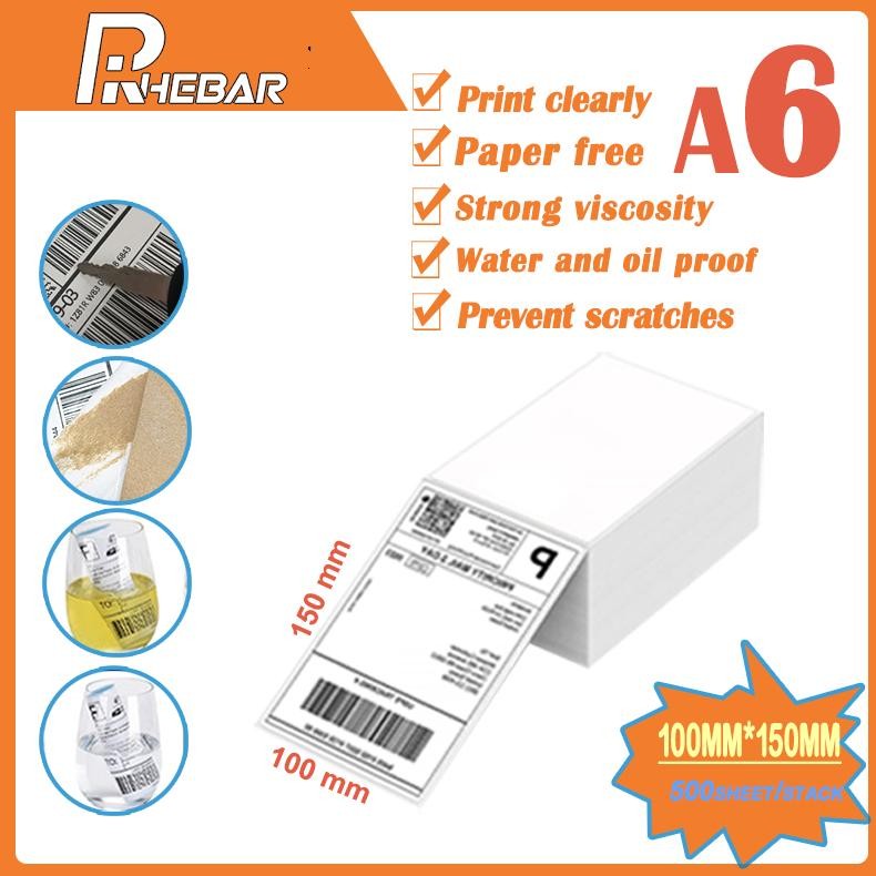 

Label Resi Termal 76x130mm 100x150mm 80x60mm Stiker Kode Batang RHEBAR