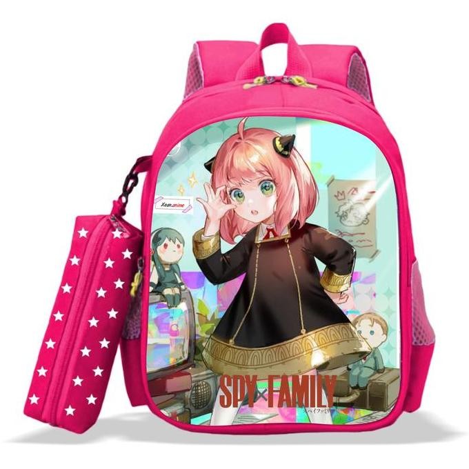 

Tas Ransel Anak TK/SD Karakter Anime Anya Spy x Family + Bonus Tempat Pensil