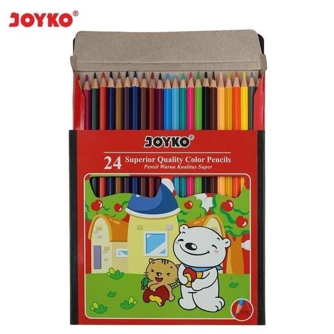

Joyko CP-24PB Pensil Warna 24 Warna | Color Pencils Set Anak Sekolah