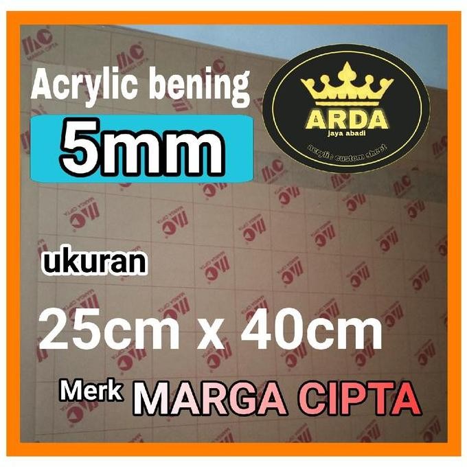 

Akrilik 5Mm Bening 25 X 40 Akrilik Lembaran Marga Cipta New Stok