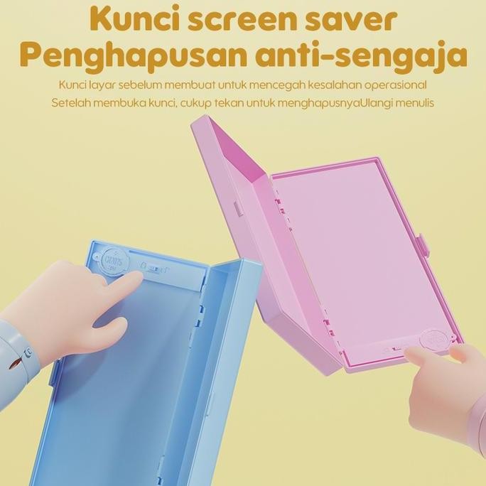 

Kotak Pensil Dan Papan Coret Kreatif Anak+Stiker Kotak Pensil Imajinasi Dengan Digital Pad Lcd Writing Screen Lcd Tablet Pencil-Box New Stok