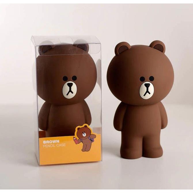 

Tempat Pensil Kotak Pensil Silicone Beruang Kotak Pensil Motif Beruang Brown