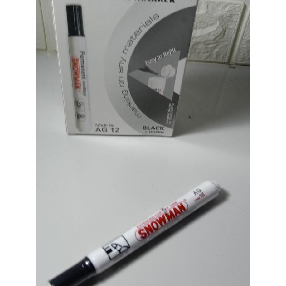 

Snowman Permanen Isi 12 Pcs Atau 1 Pack Variasi Hitam New Stok