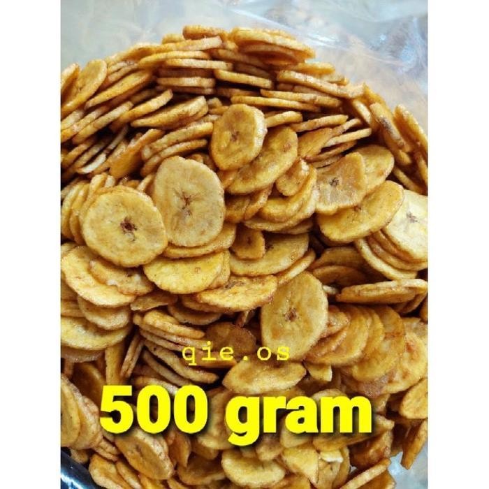 

Rkm Keripik Pisang Bentuk Koin Rasa Manis 500 Gram